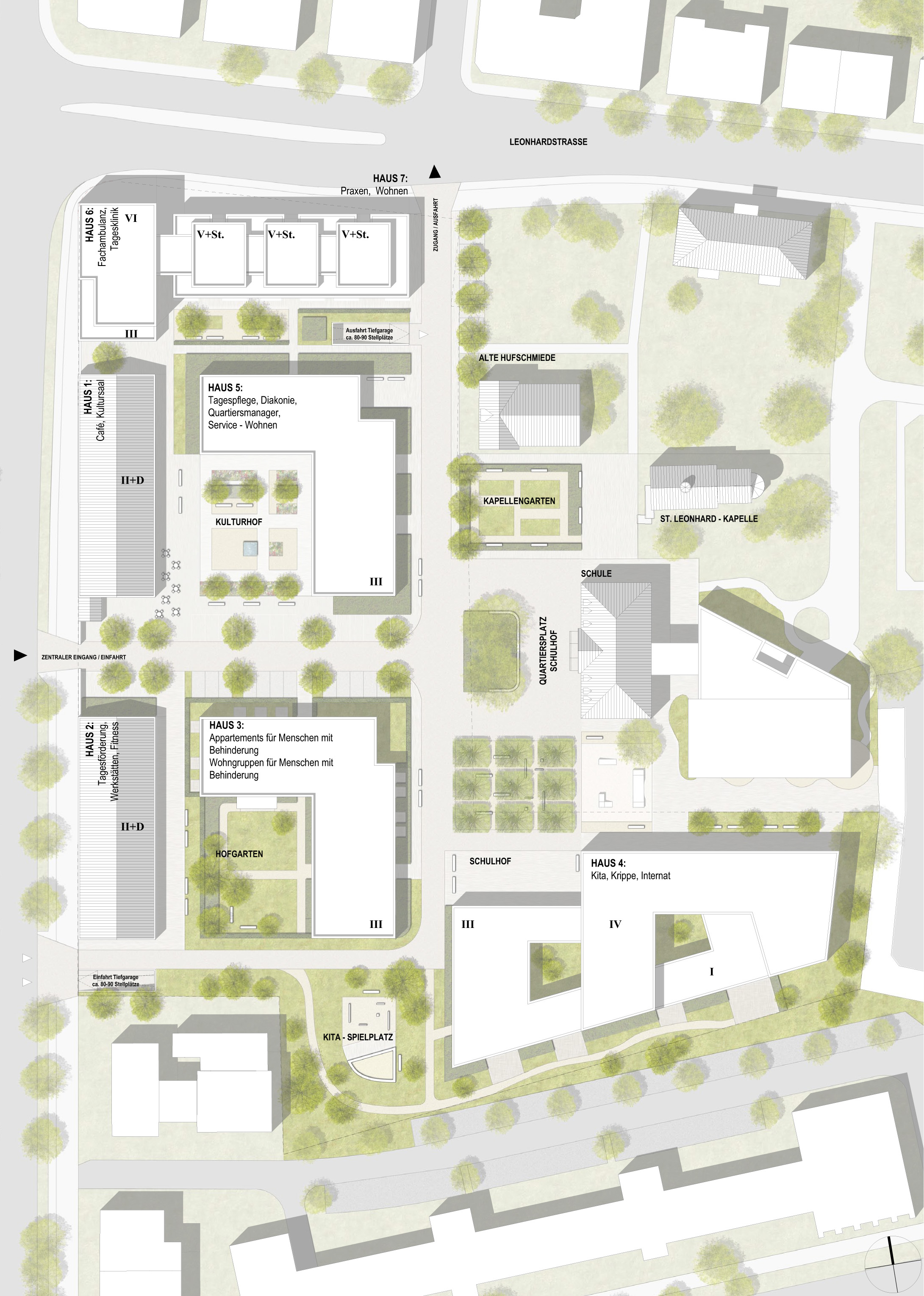 Lageplan Quartier St. Leonhard Lageplan Quartier St. Leonhard