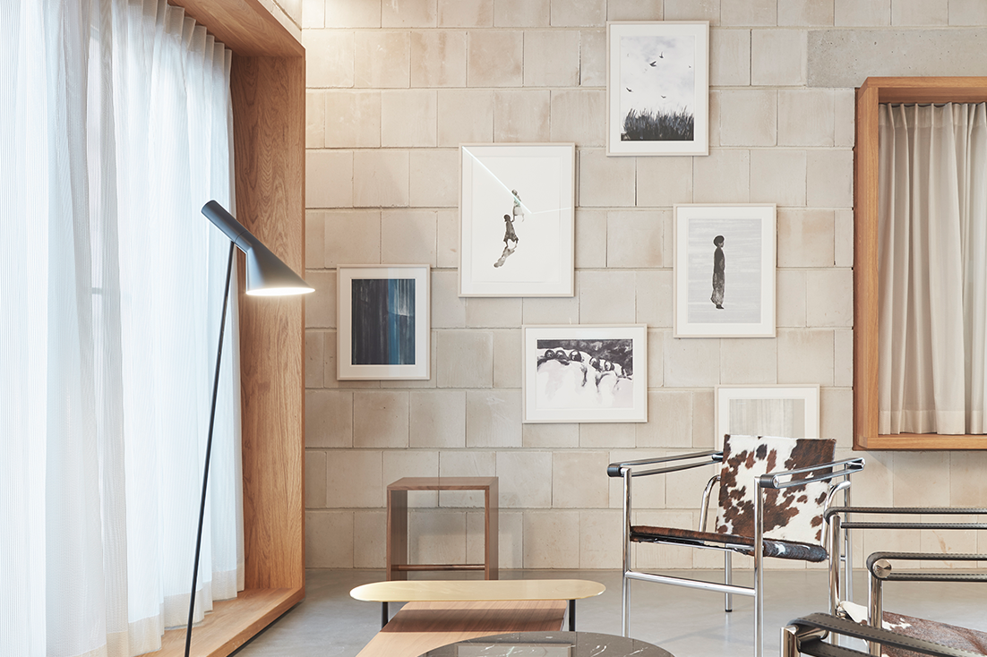 Architekturbüro Dannien Roller Büroraum mit Sichtmauerwerk