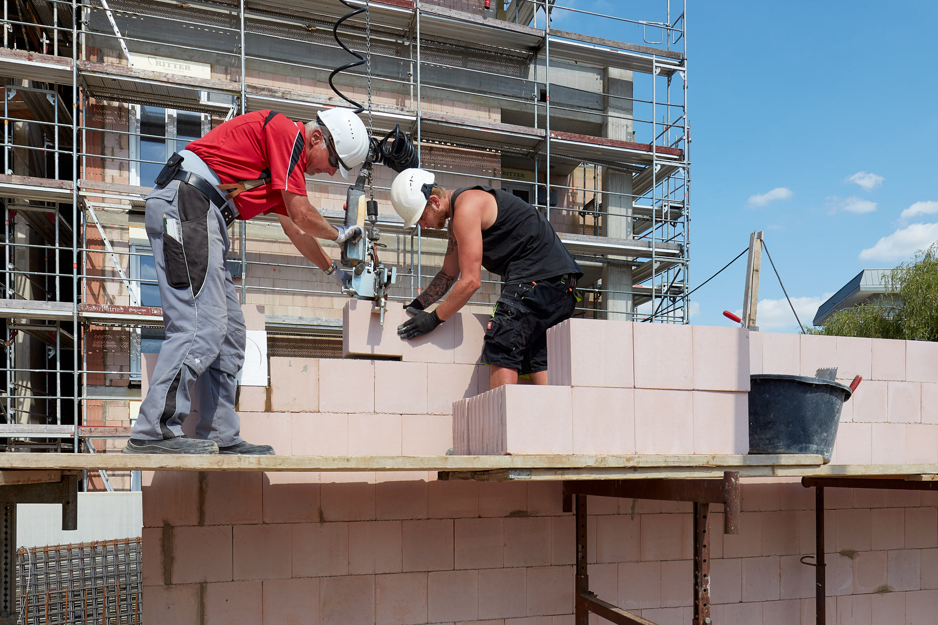 Scheuerngarten Bollendorf Mauern einer Kalksandsteinwand