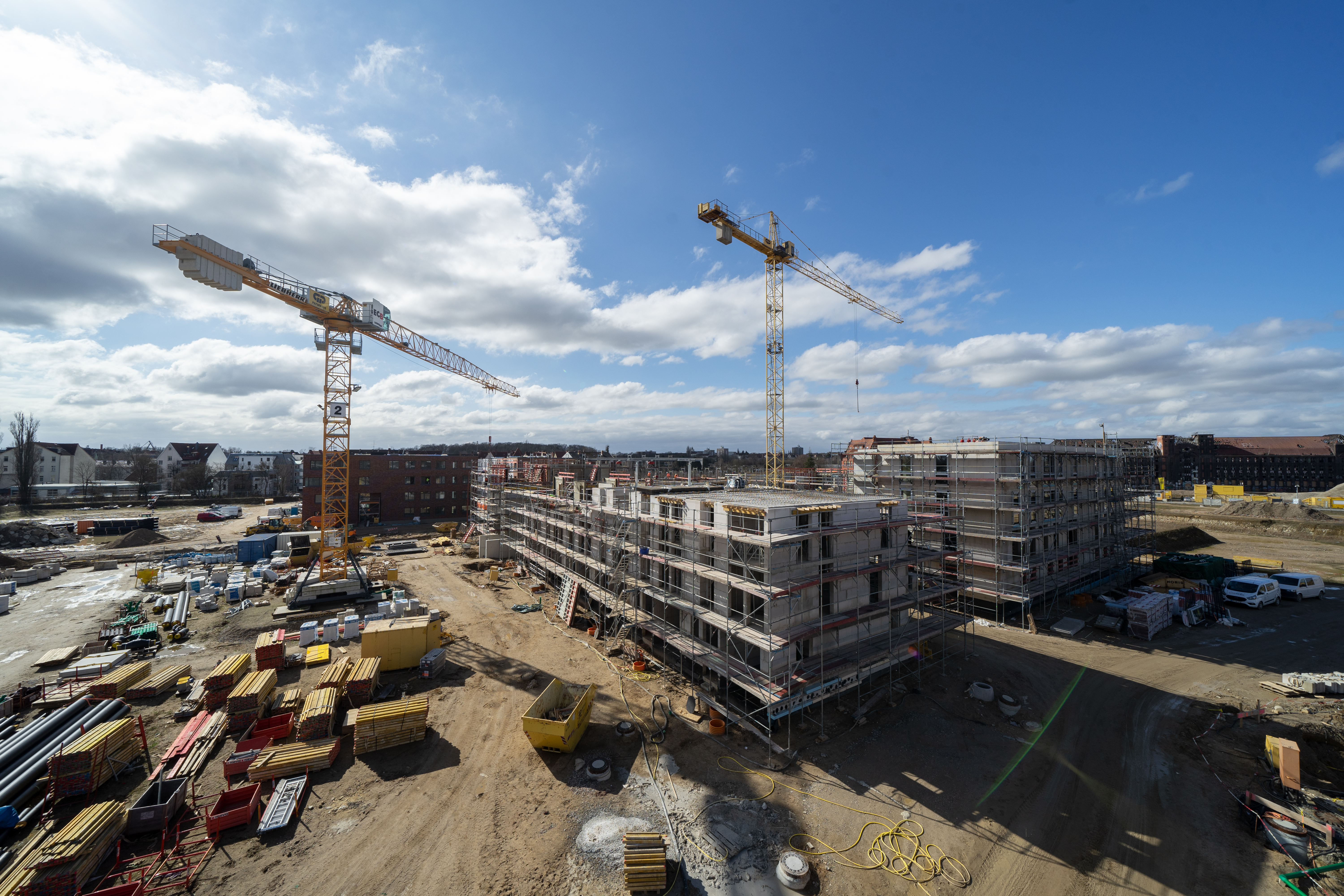 Wasserstadt Limmer Blick vom Achtgeschosser