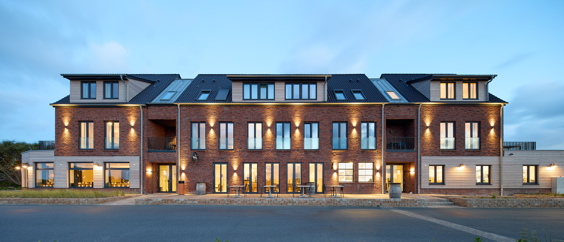 Apartmenthotel Westeroog auf Wangerooge Außenansicht frontal