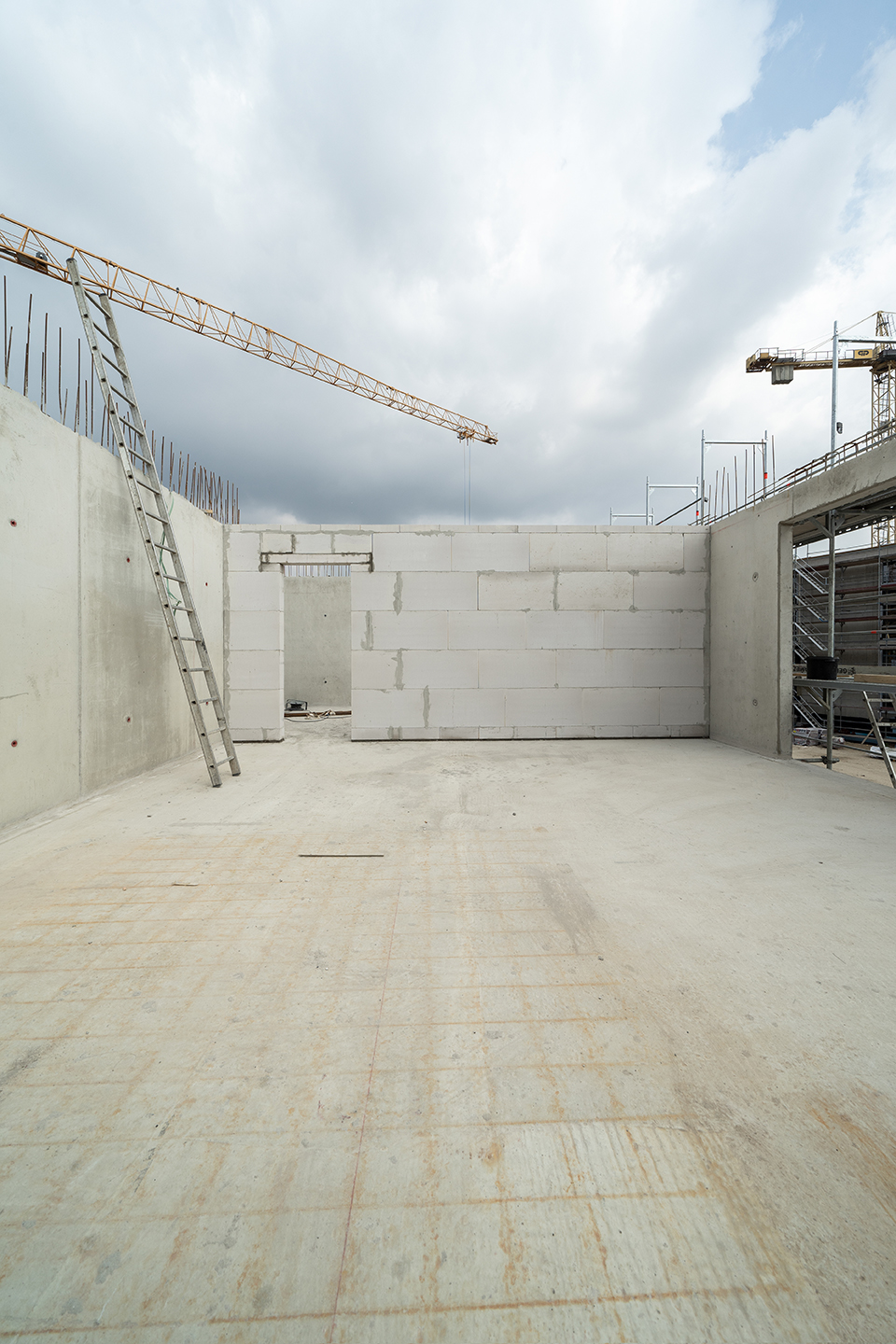 Wasserstadt Limmer Achtgeschosser im Rohbau