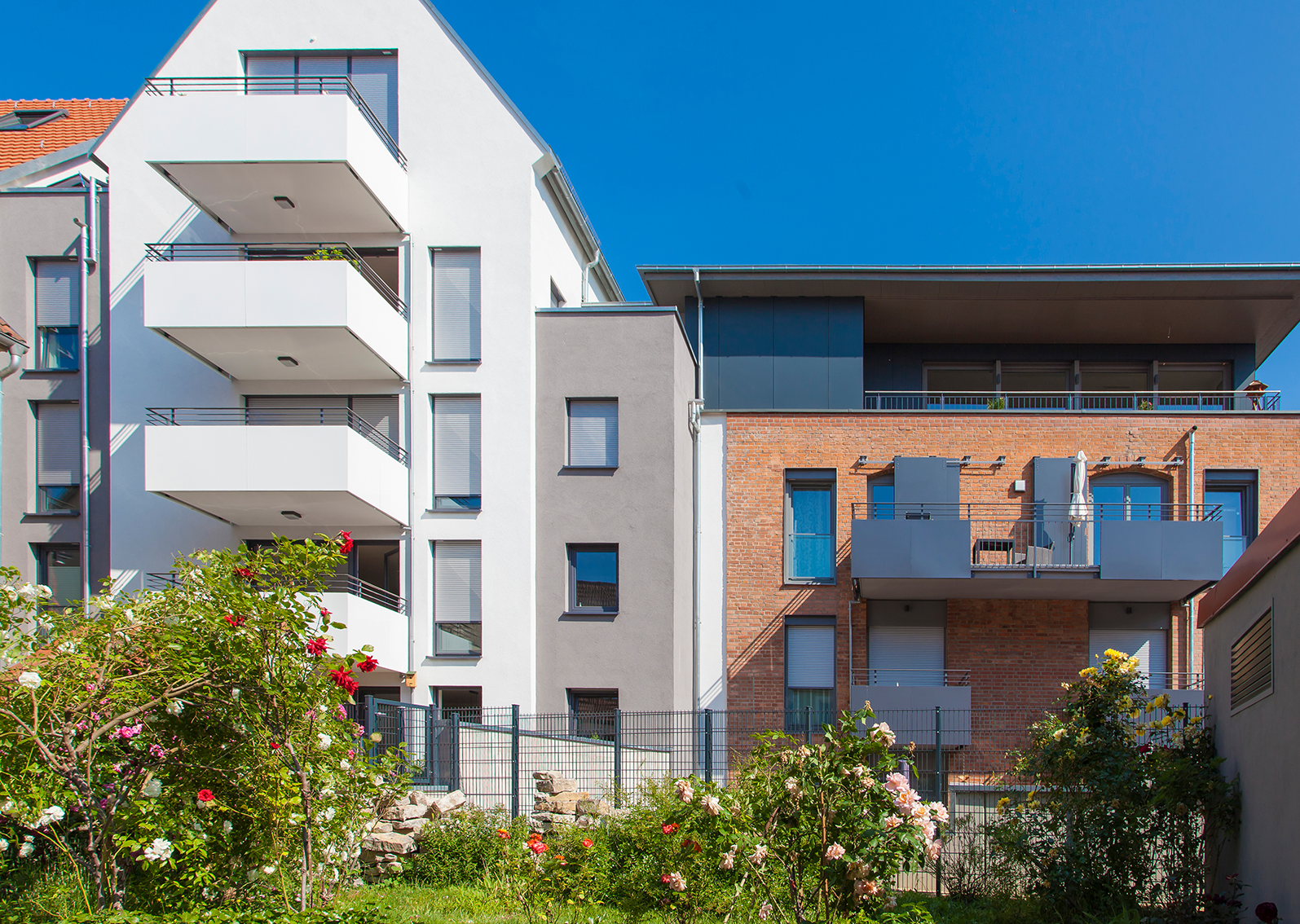 Kitzinger Brauhöfe Bestand und Neubau