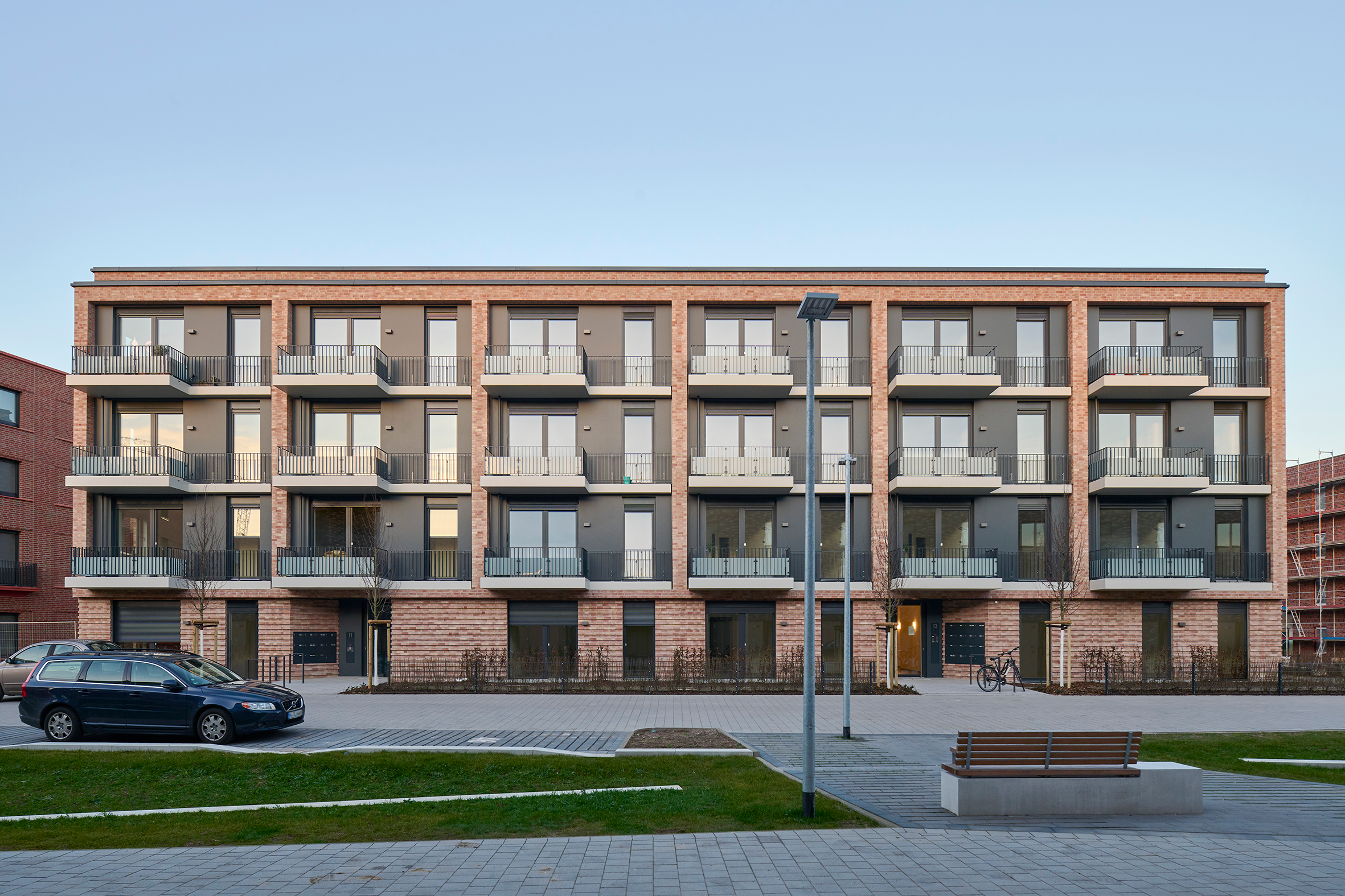 Wohnen am Anger Buchholzer Grün Wohngebäude Frontansicht