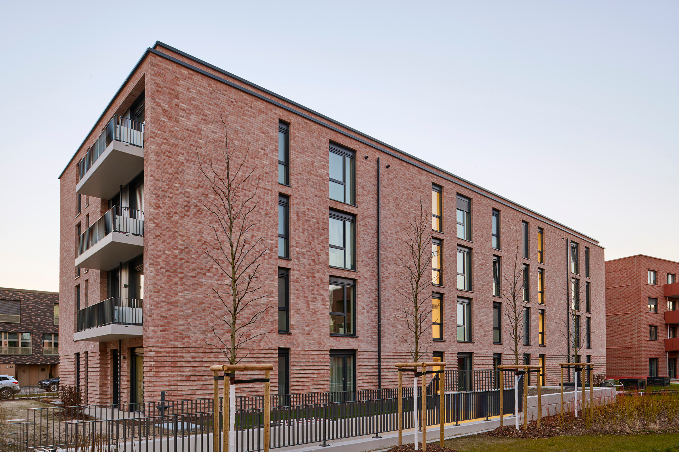 Wohnen am Anger Buchholzer Grün Wohngebäude Fassade