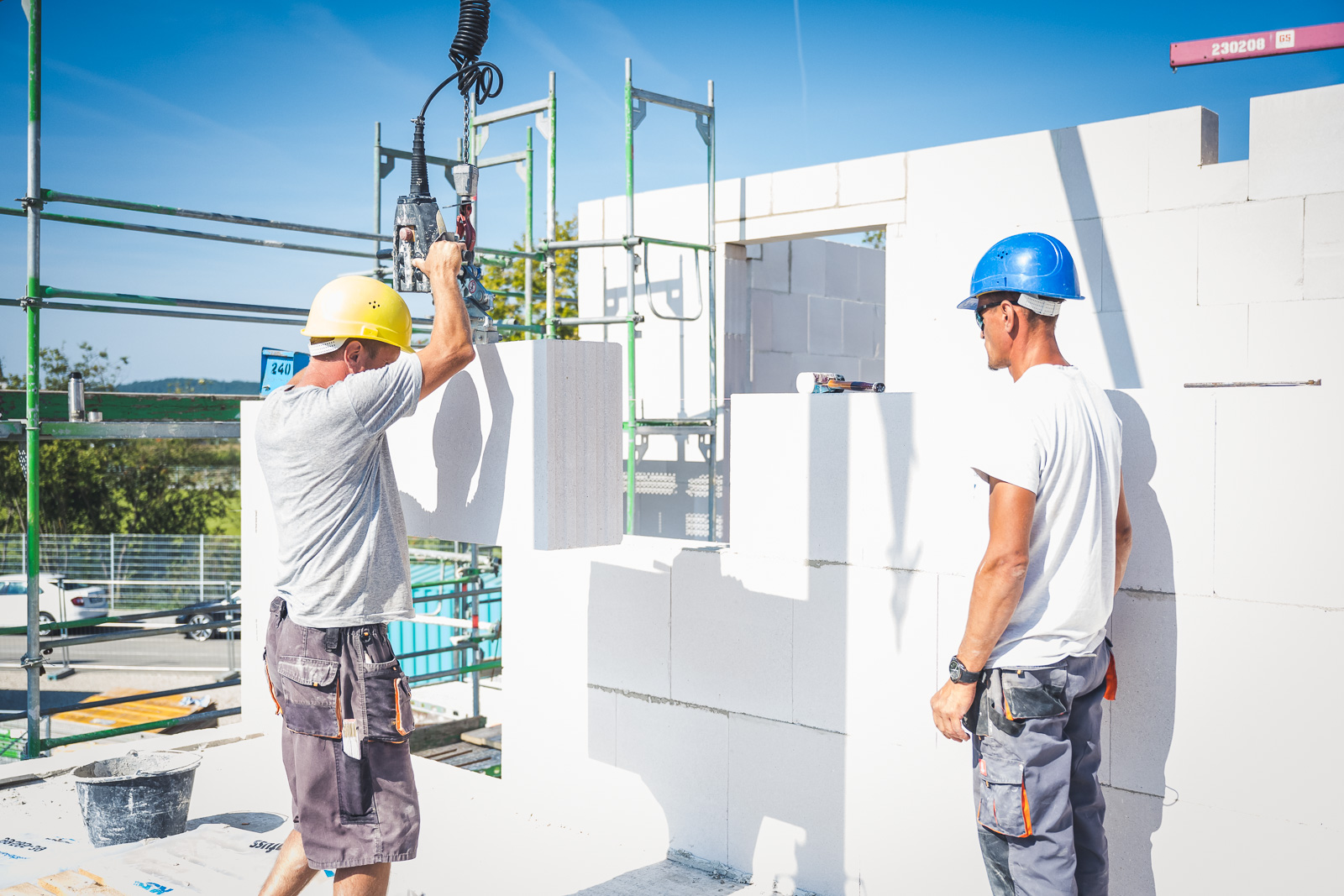 Versetzen von KS-QUADRO mit dem Minikran