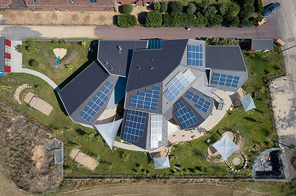 Vogelperspektive der KiTa FamilienBande in Zülpich