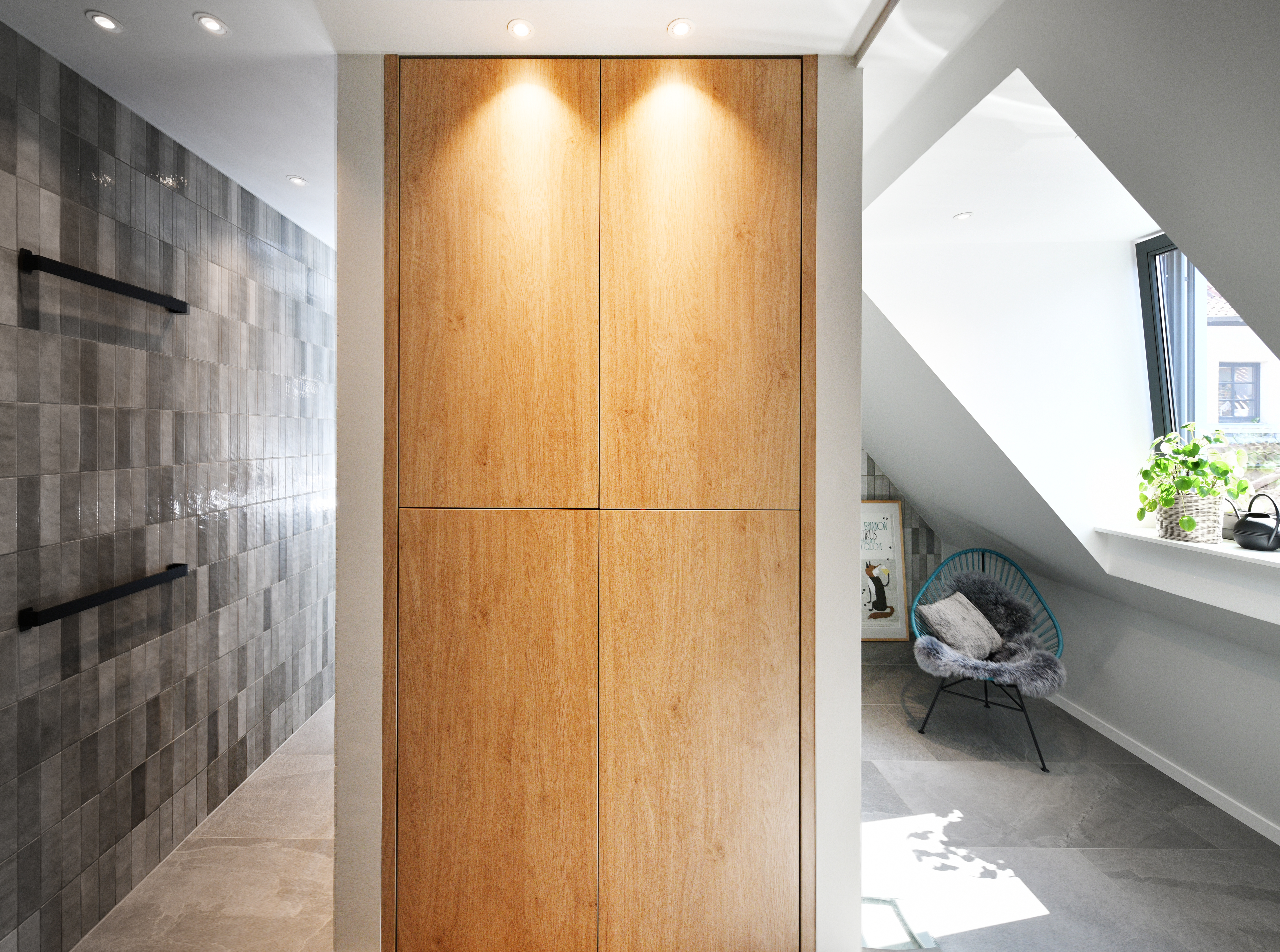 Haus Surmann Tageslichtbad mit Stauraum