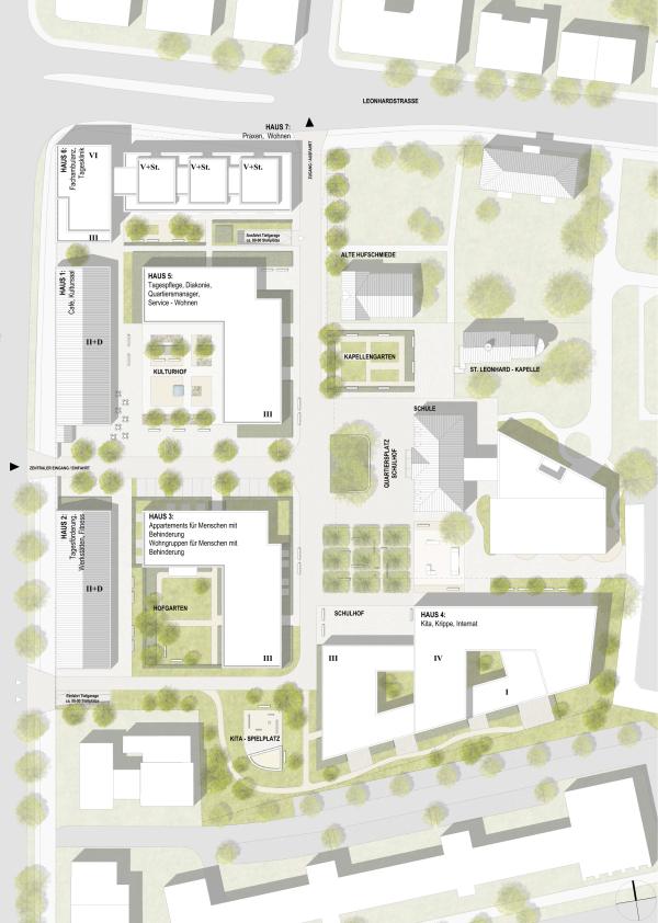 Lageplan Quartier St. Leonhard