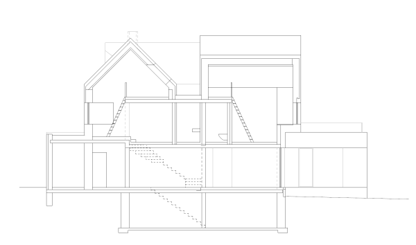 Haus aus Häusern Beelen Schnitt