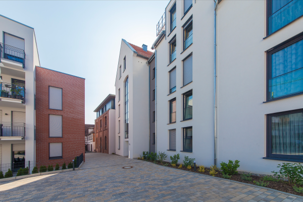 Kitzinger Brauhöfe in den Gassen der Altstadt