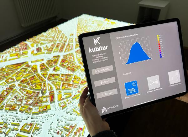 Projektion von Daten auf 3D-Stadtmodell