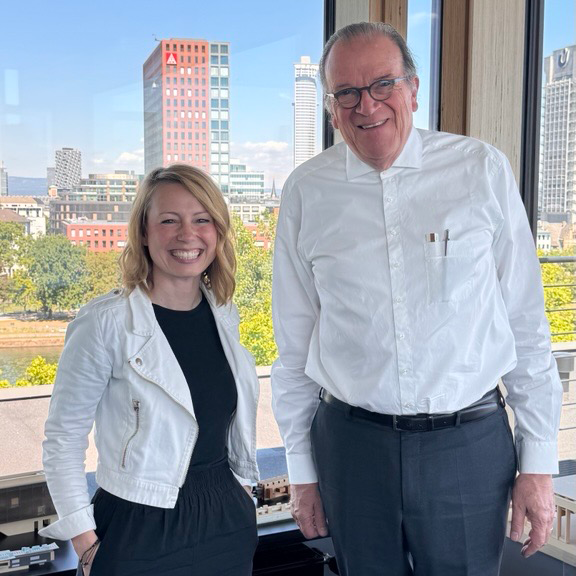 Rebecca Pottgüter und Prof. Christoph Mäckler