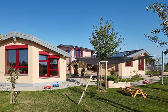 Gartenansicht KiTa FamilienBande in Zülpich
